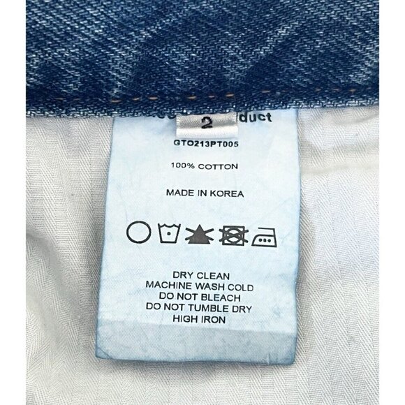 TheOpen Product Women Sz 2 (28) Distressed Straight Leg Jeans - Picture 6 of 9